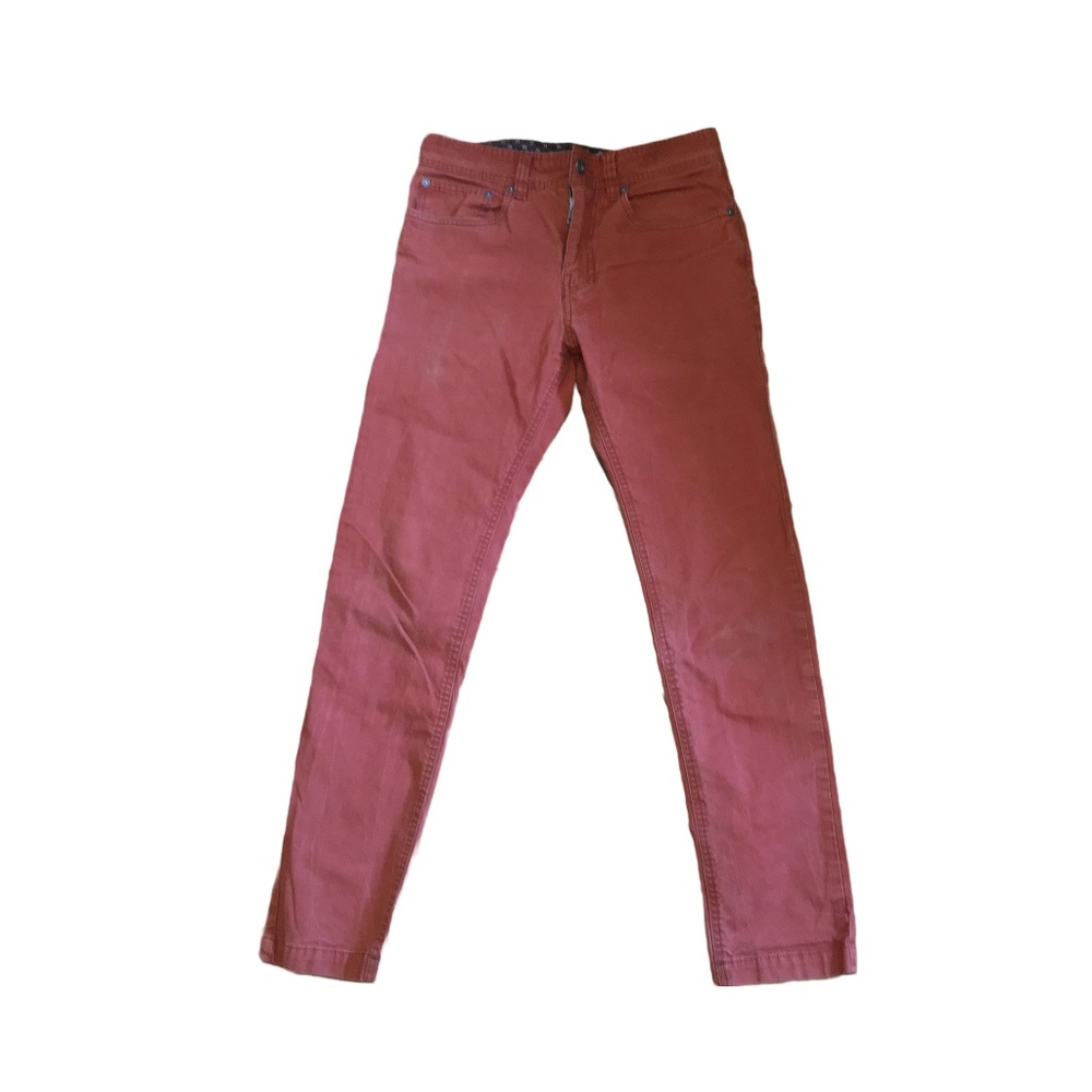 PrAna Men's Tucson Pant (Henna/Orange) Organic Cotton Pants Size 28X30L